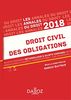 Droit civil des obligations 2018 : méthodologie & sujets corrigés