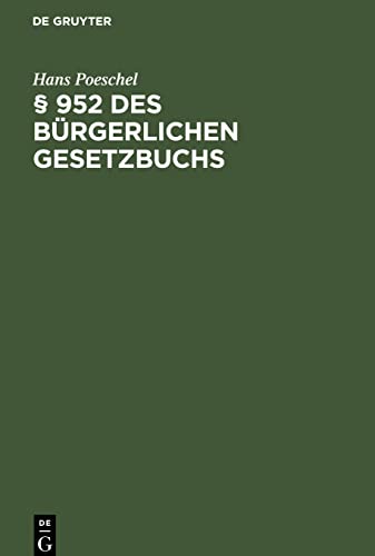 § 952 des Bürgerlichen Gesetzbuchs