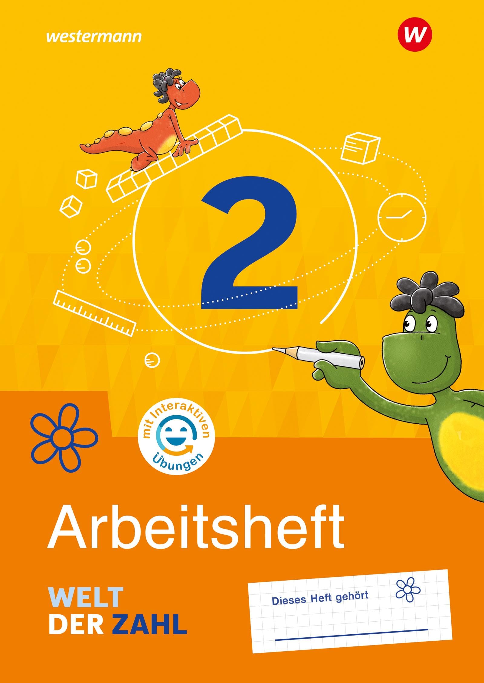 Welt der Zahl - Ausgabe 2022 für Berlin, Brandenburg, Mecklenburg-Vorpommern, Sachsen-Anhalt und Thüringen: Arbeitsheft 2 mit Interaktiven Übungen