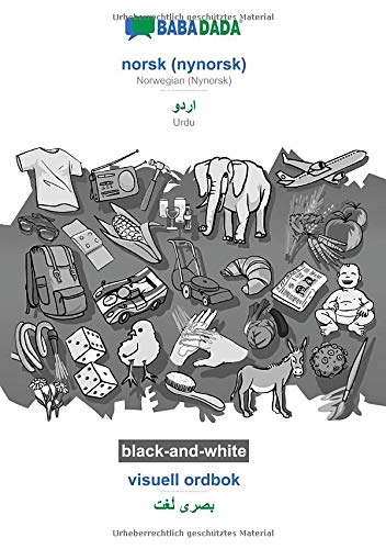 BABADADA black-and-white, norsk (nynorsk) - Urdu (in arabic script), visuell ordbok - visual dictionary (in arabic script): Norwegian (Nynorsk) - Urdu (in arabic script), visual dictionary