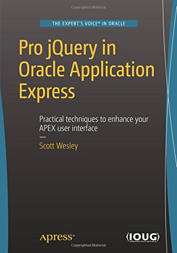 Pro jQuery in Oracle Application Express