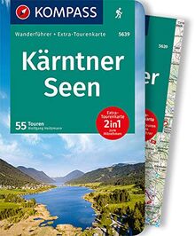 KOMPASS Wanderführer Kärntner Seen: Wanderführer mit Extra-Tourenkarte 1:75000, 55 Touren, GPX-Daten zum Download.