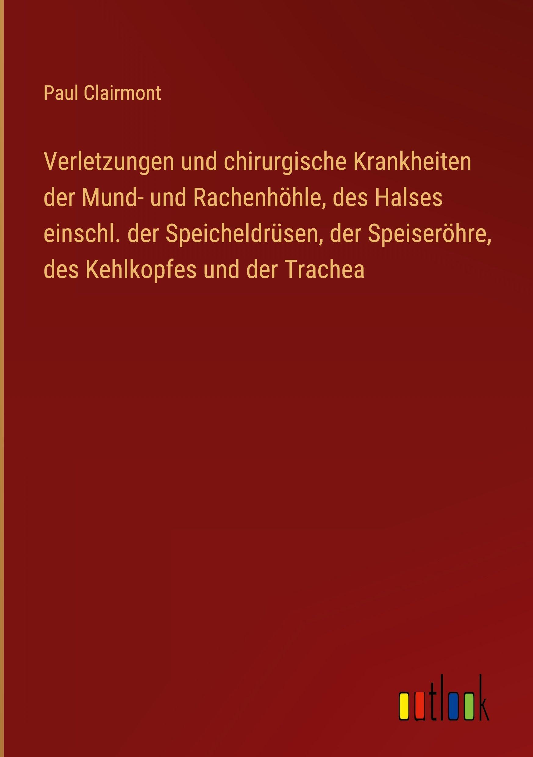 Verletzungen und chirurgische Krankheiten der Mund- und Rachenhöhle, des Halses einschl. der Speicheldrüsen, der Speiseröhre, des Kehlkopfes und der Trachea