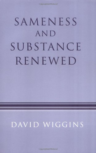 Sameness and Substance Renewed 2ed