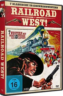 Railroad West!-7 Klassische Us-Eisenbahnwestern von Magic Movie (Tonpool) | DVD | Zustand sehr gut