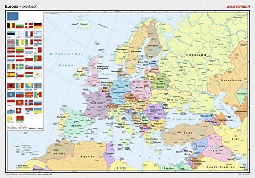unbekannt Posterkarten Geographie, Europa, Politisch