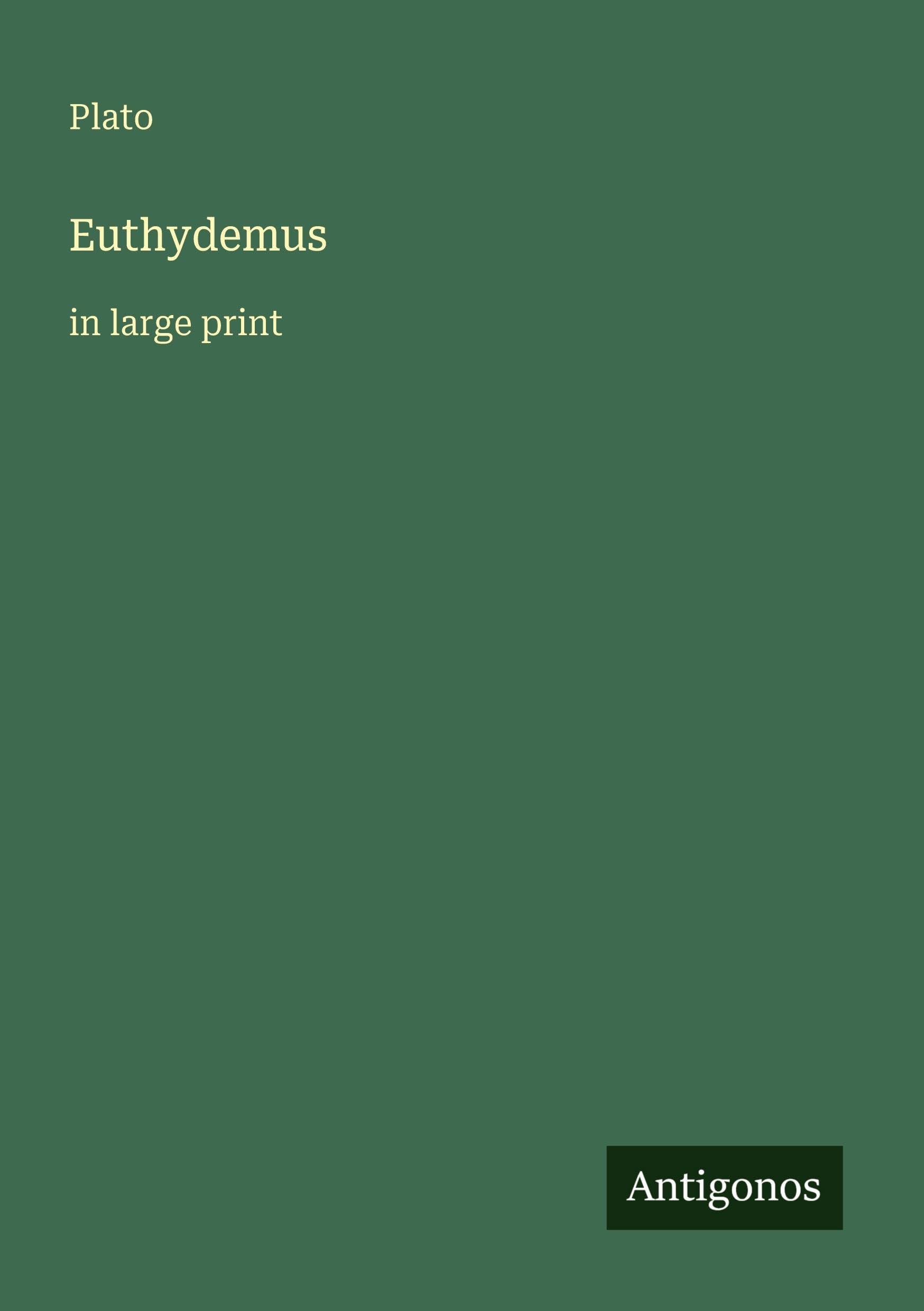 Euthydemus: in large print