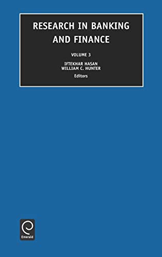 Research in Banking and Finance: 3 (Research in Banking & Finance)