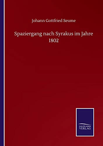 Spaziergang nach Syrakus im Jahre 1802