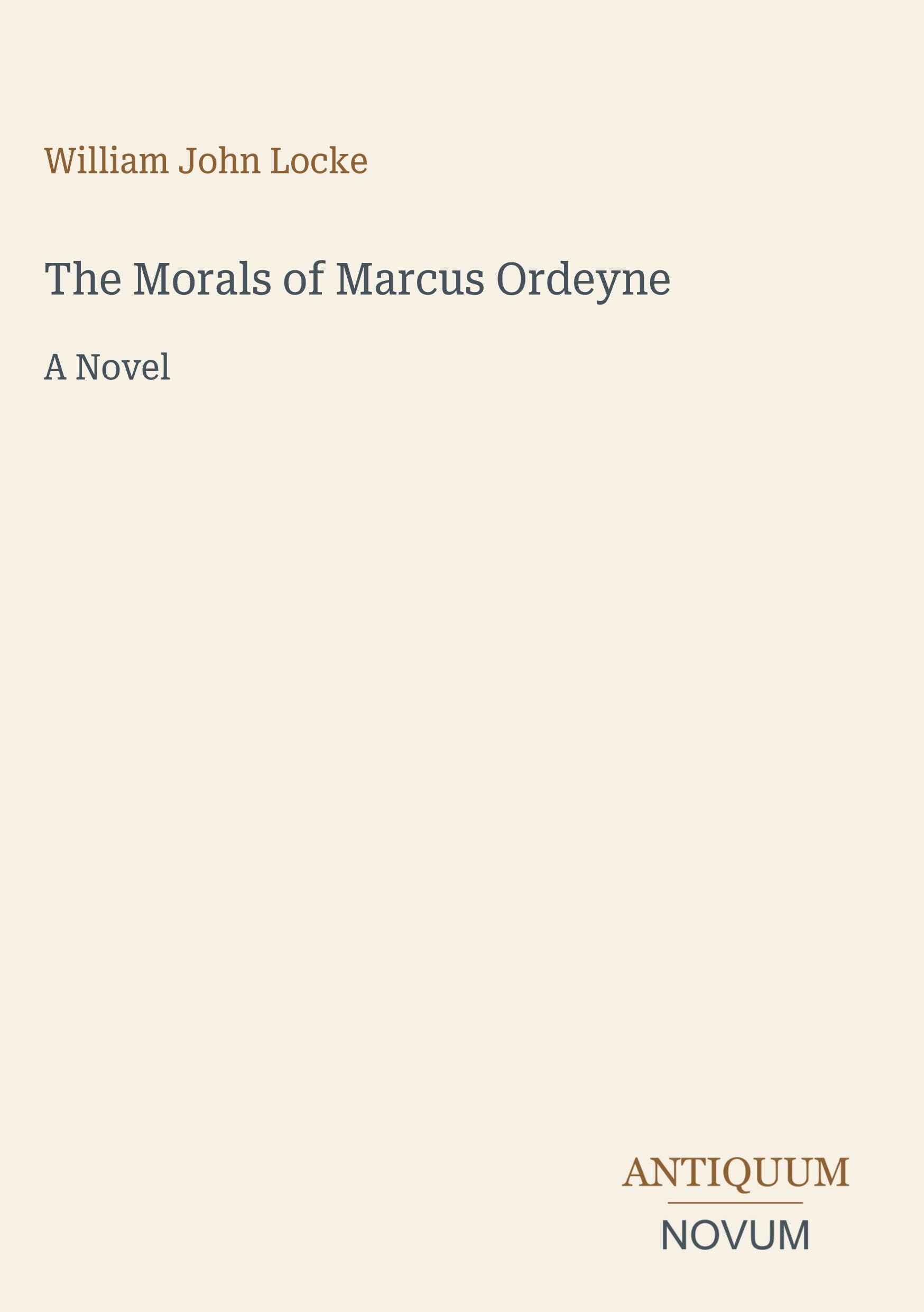 The Morals of Marcus Ordeyne