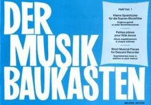 Der Musikbaukasten 1, Kleine Spielstücke für die Sopran-Blockflöte