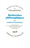 Recherches philosophiques (Bib Philosophie)