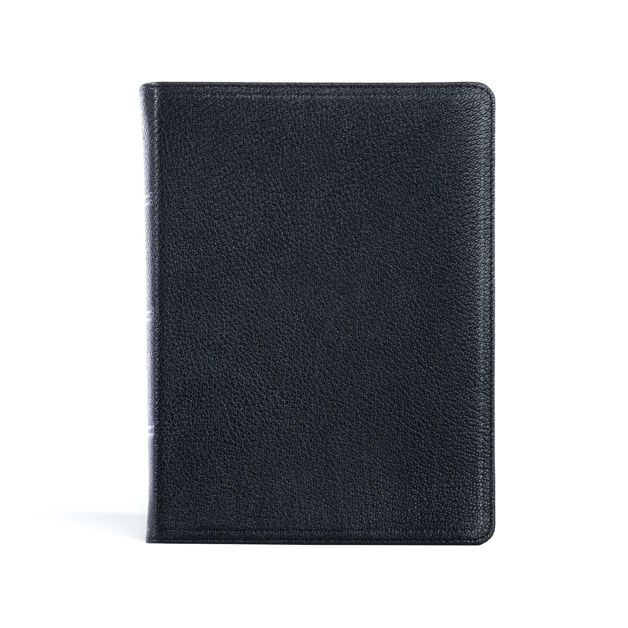 CSB Pastor's Bible, Verse-By-Verse Edition, Holman Handcrafted Collection, Black Premium Goatskin: Csb Pastor's Bible, Verse-by-verse Edition, Holman Handcrafted Collection, Black Goatskin