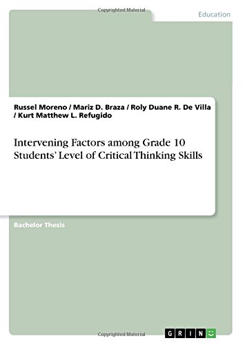 Intervening Factors among Grade 10 Students' Level of Critical Thinking Skills