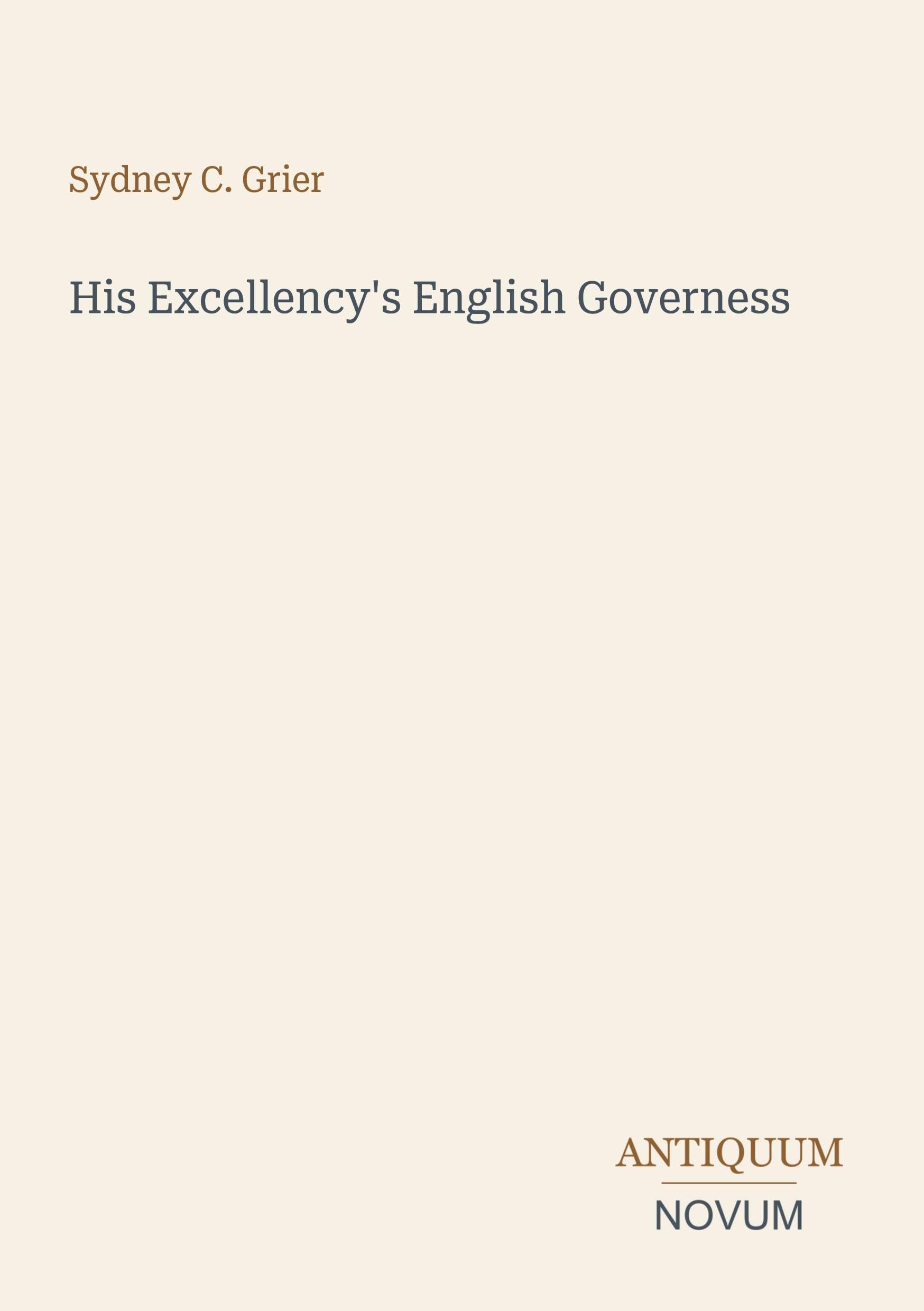 His Excellency's English Governess
