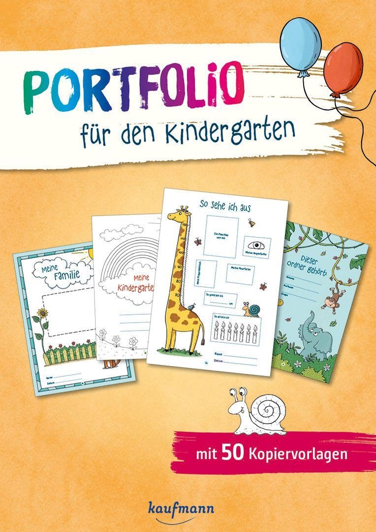 Portfolio für den Kindergarten: mit 50 Kopiervorlagen