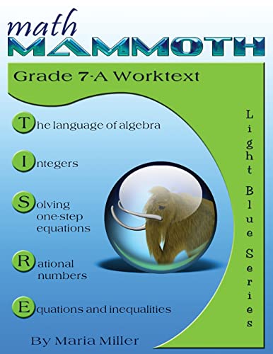 Math Mammoth Grade 7-A Worktext (Tales of Sardis County, Band 1)