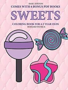 Coloring Book for 4-5 Year Olds (Sweets)