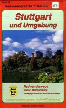 Radwanderkarten Baden-Württemberg, Bl.55, Stuttgart und Umgebung | Buch | Zustand gut