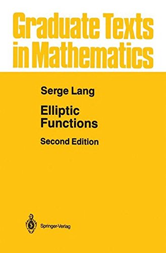 Elliptic Functions (Graduate Texts in Mathematics)