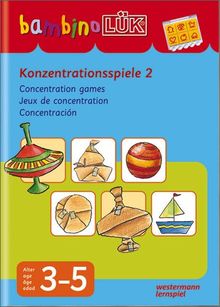 bambinoLÜK-System: bambinoLÜK: Konzentrationsspiele 2: 3-5 Jahre: Für Kinder ab 3 J