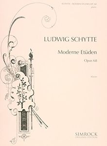 25 Moderne Etüden: op. 68. Klavier. (Simrock Original Edition)