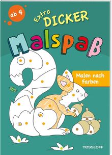 Extradicker Malspaß. Malen nach Farben: Malspaß für Kindergartenkinder ab 4 Jahren (Malbücher und -blöcke)