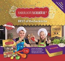 Kinderleichte Becherküche - BEST of Becherküche: Back- und Kochbuch inkl. 5-teiliges Messbecher-Set & dekorativer Kekdsdose