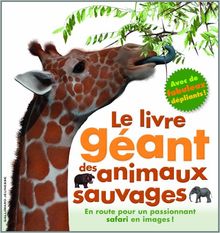 Le livre géant des animaux sauvages : en route pour un passionnant safari en images !