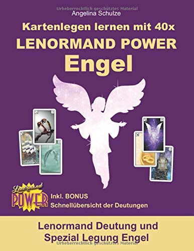 Kartenlegen lernen mit 40x LENORMAND POWER Engel: Lenormand Deutung und Spezial Legung Engel