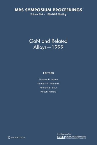 Myers, Thomas H. GaN And Related Alloys – 1999, Volume 595 (Mrs Proceedings)