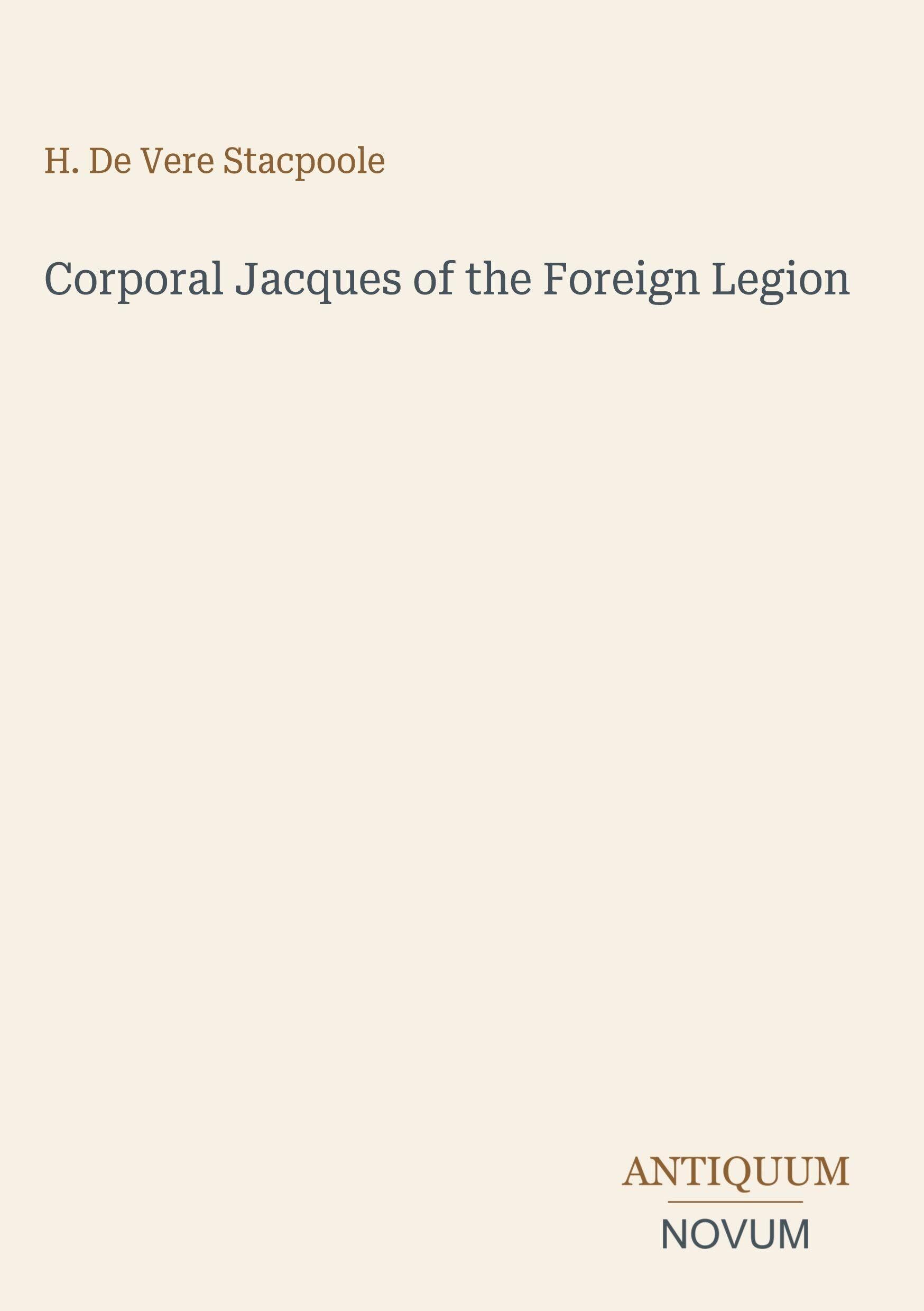 Corporal Jacques of the Foreign Legion