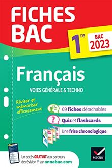 Français, voies générale & techno, 1re : bac 2023