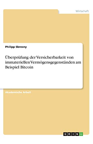 Überprüfung der Versicherbarkeit von immateriellen Vermögensgegenständen am Beispiel Bitcoin