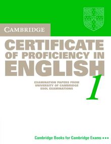 Cambridge Certificate of Proficiency in English 1 Student's Book: Examination Papers from the University of Cambridge Local Examinations Syndicate: Student's Book Bk.1 (Cpe Practice Tests) von University Of Cambridge Local Examinatio | Buch | Zustand gut