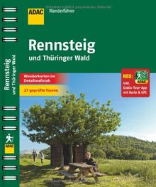 ADAC Wanderführer Rennsteig/Thüringen: Jetzt multimedial: Alle Touren-Tracks zum Herunterladen auf`s Handy