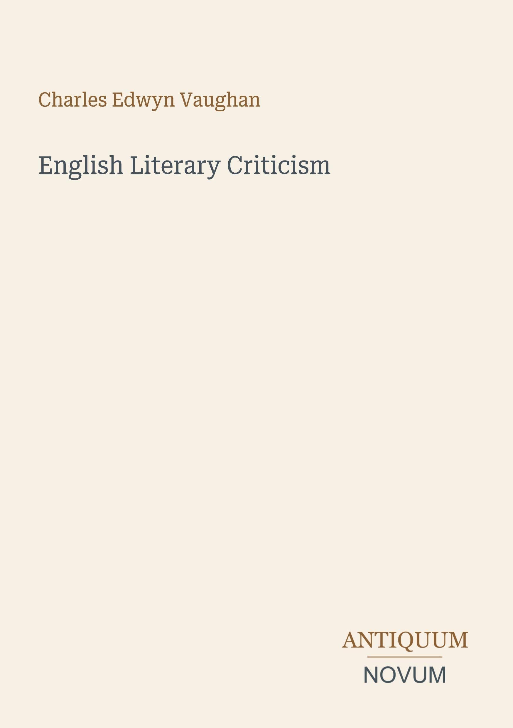 English Literary Criticism