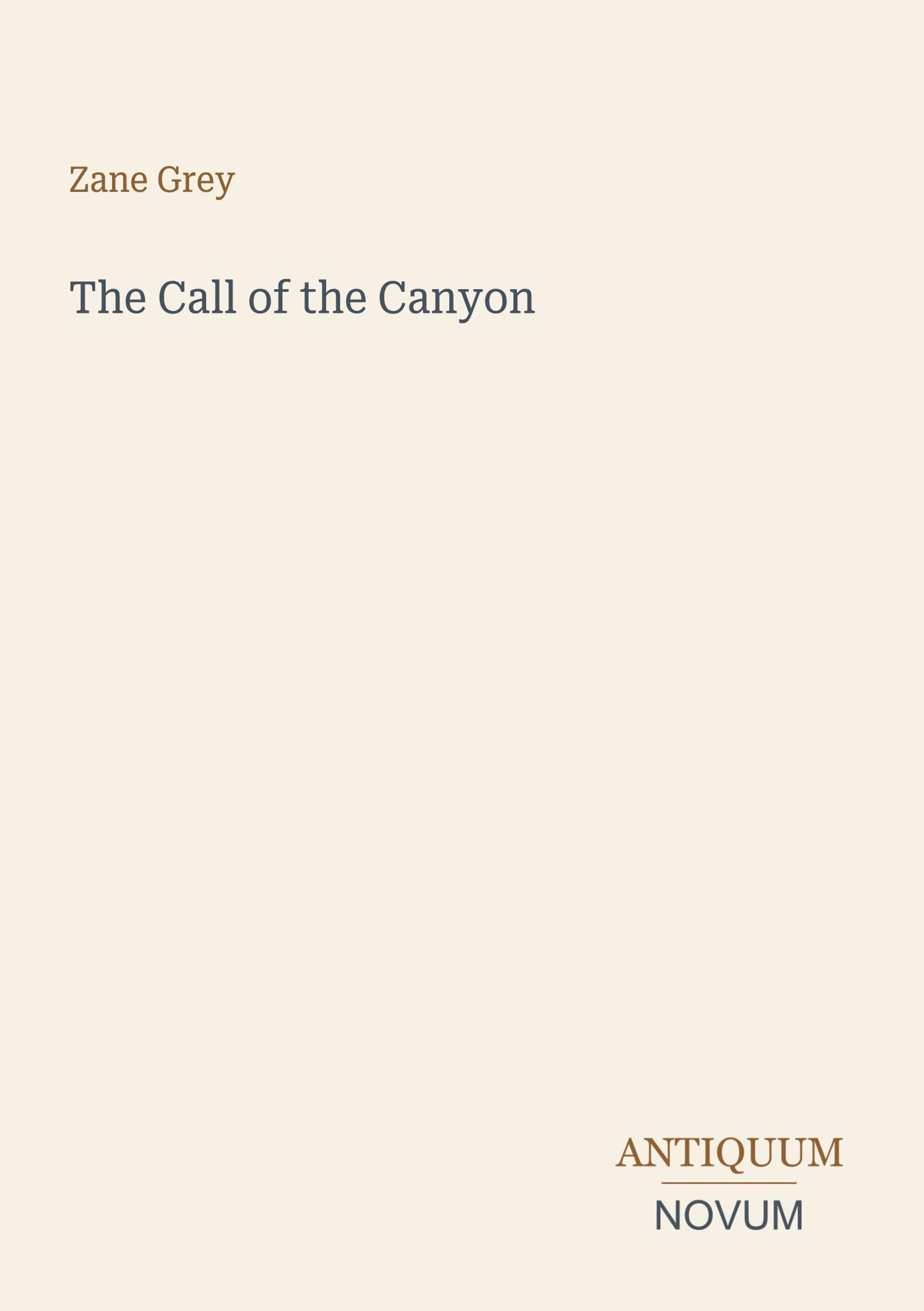 The Call of the Canyon