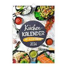 Trötsch Classickalender Küchenkalender 2024 - mit Rezepten: Wandkalender