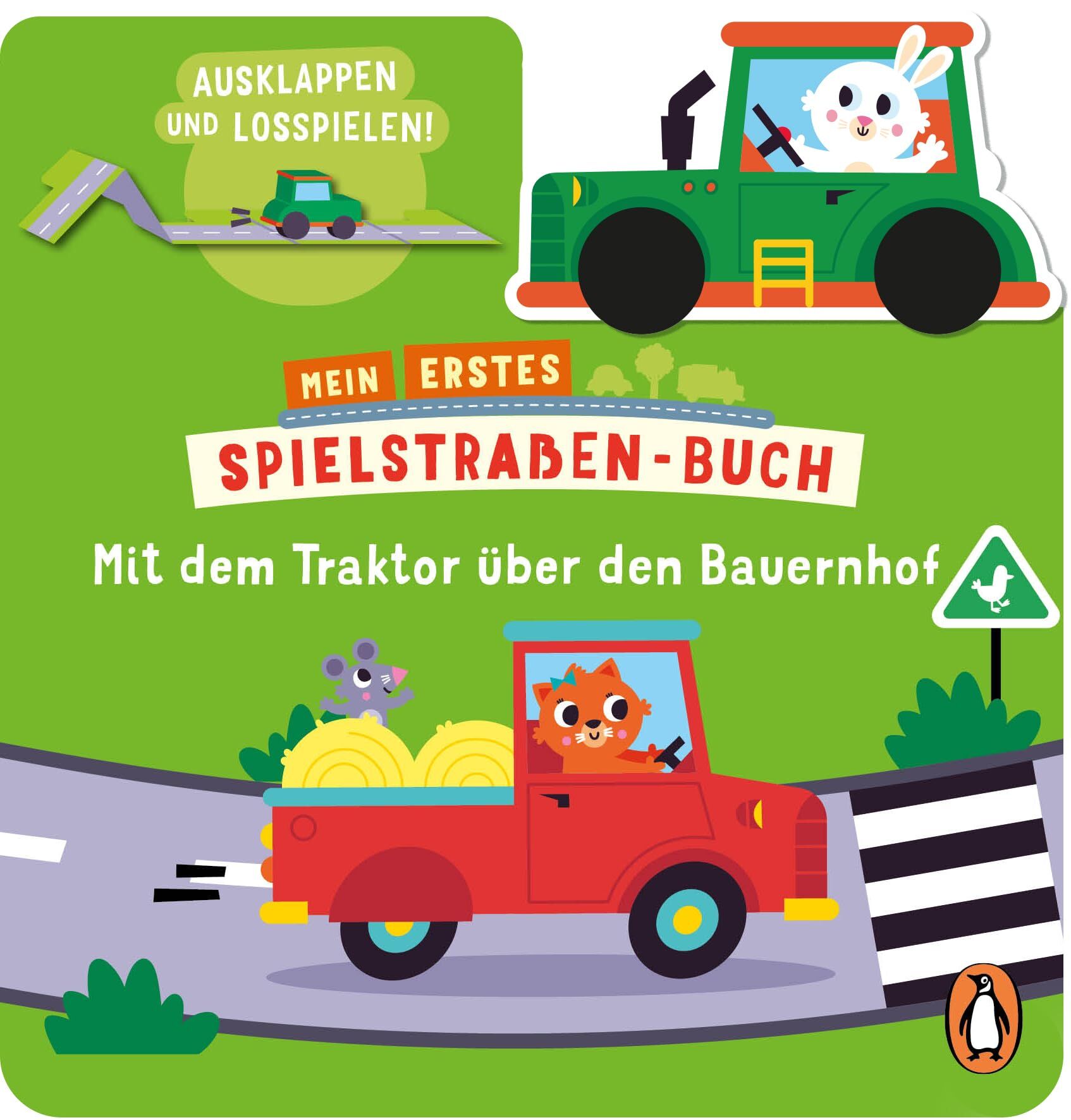 Mein erstes Spielstraßen-Buch - Mit dem Traktor auf dem Bauernhof - Neuware