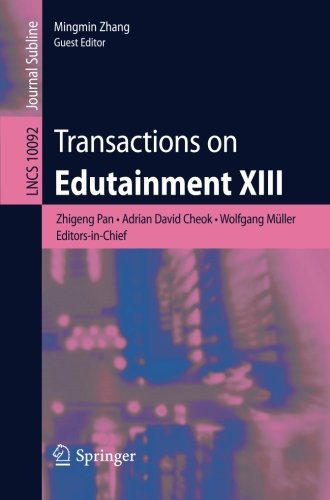 Transactions on Edutainment XIII (Lecture Notes in Computer Science)