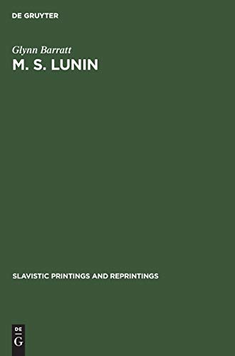 M. S. Lunin: Catholic Decembrist (Slavistic Printings and Reprintings, 272)