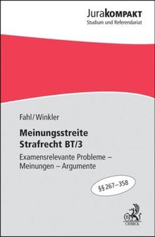 Meinungsstreite Strafrecht BT/3: Examenswichtige Probleme - Meinungen - Argumente