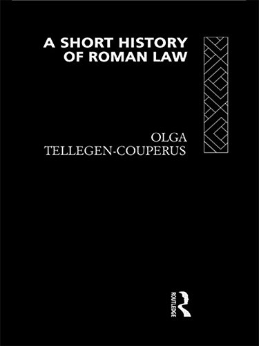 Olga Tellegen-Couperus A Short History Of Roman Law
