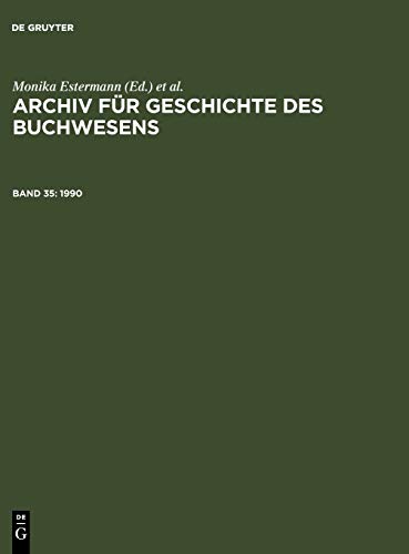 1990 (Archiv für Geschichte des Buchwesens)
