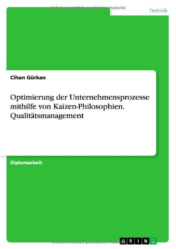 Optimierung der Unternehmensprozesse mithilfe von Kaizen-Philosophien. Qualitätsmanagement