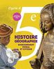 Histoire-Géographie, enseignement moral et civique 5éme Cycle 4 : livre de l'élève grand format