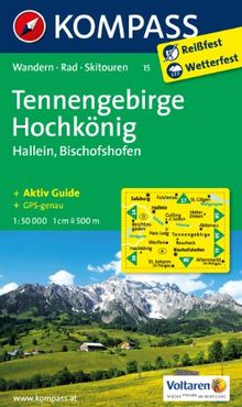 Tennengebirge - Hochkönig - Hallein - Bischofshofen 1 : 50 000: Wandern, Rad, Skirouten. GPS-genau