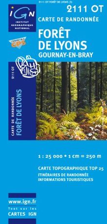Forêt de Lyons 1 : 25 000: Ign.2111ot