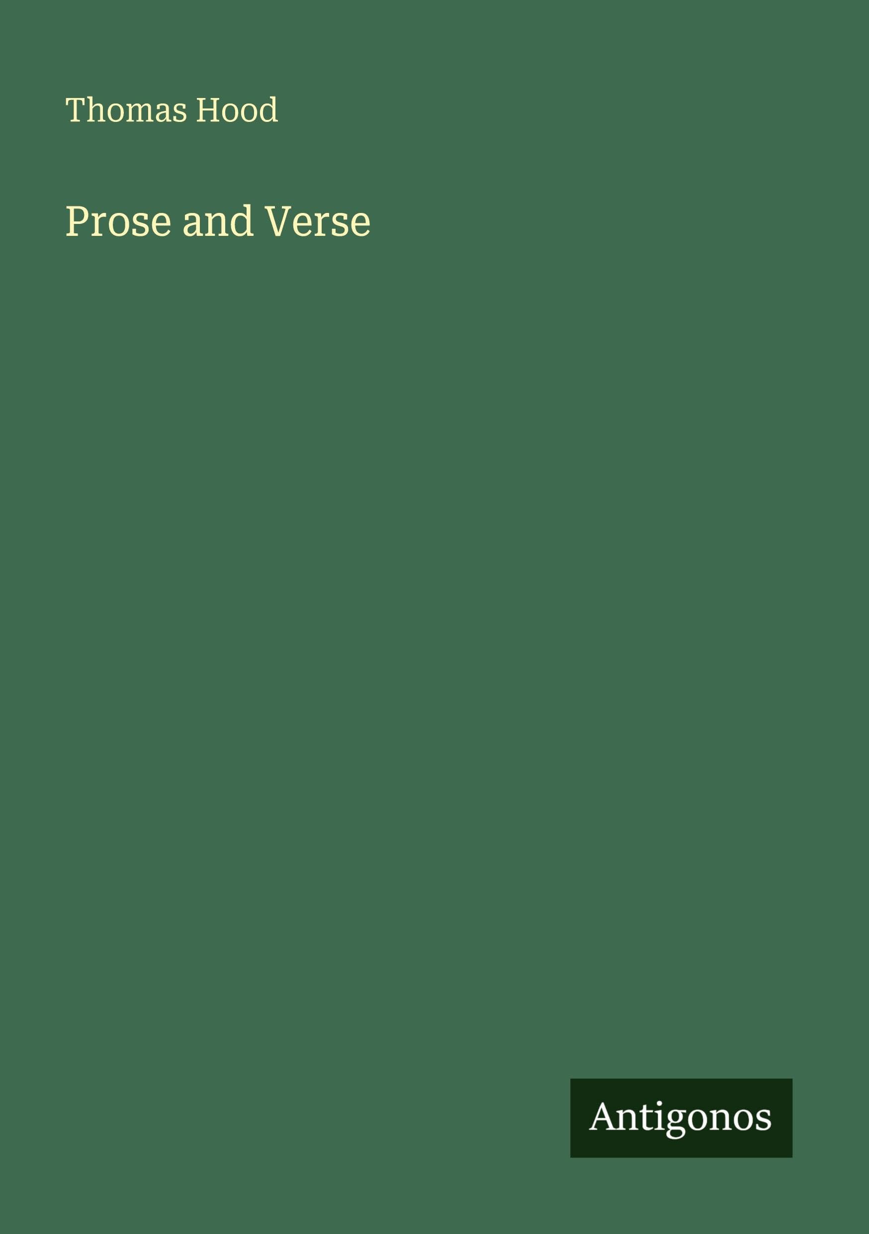 Prose and Verse